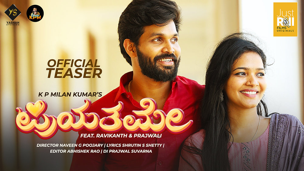 PRIYATHAME Teaser Released: Ravikanth and Prajwaly featured in a Romantic Kannada Song, Watch Teaser